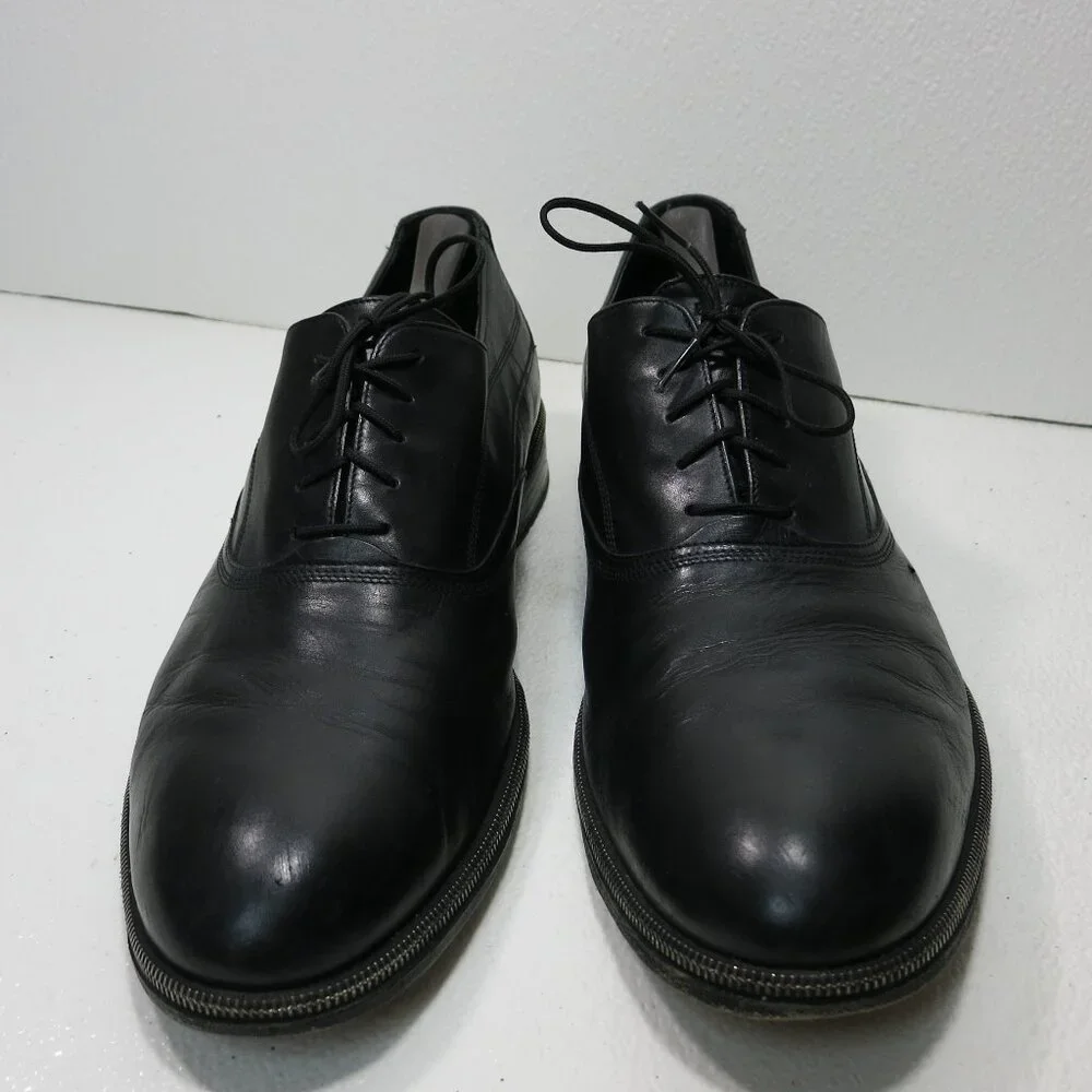 Emporio Armani Leather Dress Oxfords Derby Footwear Men's Shoes Italy Sz 46